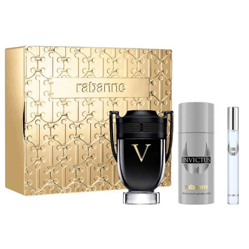 Paco Rabanne Invictus Victory Eau De Parfum 100ml + 10ml + Deodorant Set