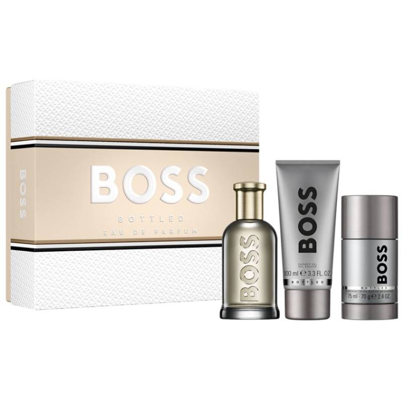 Hugo Boss Bottled Eau de Parfum 100ml + Shower Gel & Deodorant Stick 3 Piece Set Exclusive