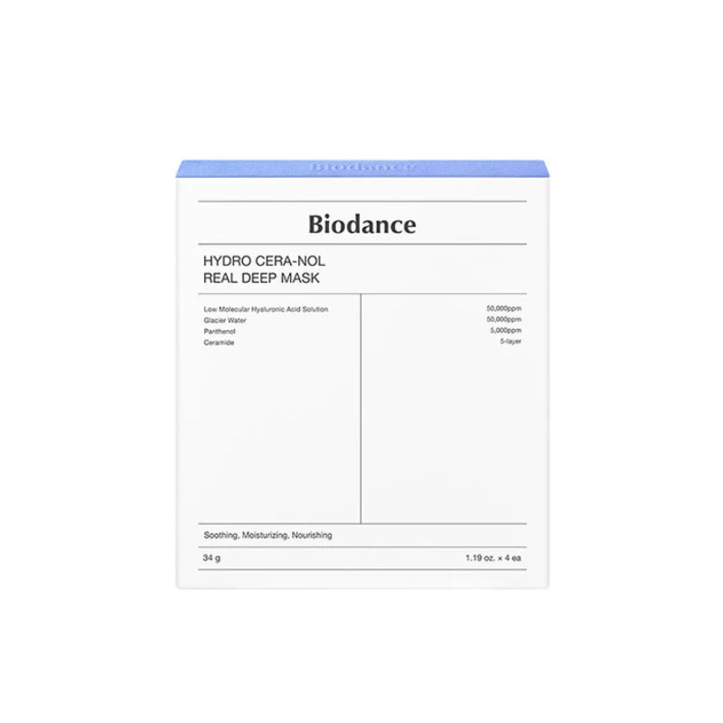 Biodance Hydro Cera-Nol Real Deep Mask 4 Pack